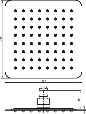 Soffione Doccia Quadrato Acciaio Inox 2 Mm Spessore Effetto Pioggia Varie Misure Bagno Fai da te/Attrezzature per cucine e bagni/Attrezzature per bagni/Docce e componenti doccia/Filtri supporti e soffioni doccia/Docce fisse Ogomondo - Martina Franca, Commerciovirtuoso.it