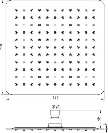 Soffione Doccia Quadrato Acciaio Inox 2 Mm Spessore Effetto Pioggia Varie Misure Bagno Fai da te/Attrezzature per cucine e bagni/Attrezzature per bagni/Docce e componenti doccia/Filtri supporti e soffioni doccia/Docce fisse Ogomondo - Martina Franca, Commerciovirtuoso.it