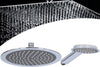 Soffione-Doccia-Rotondo-23cm-Con-Miscelatore-Doccetta-Tondo-11cm-In-Abs-Cromo
