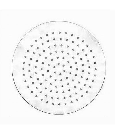 Soffione Doccia Rotondo 25cm Ugelli Fori Bagno Miscelatore Cromato Attacco 69120