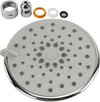 Soffione-Doccia-Rotondo-Tondo-3-Getti-Diametro-10cm-Snodato-Orientabile-Raccordi
