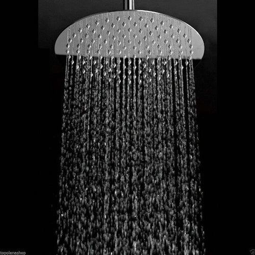 SOFFIONE DOCCIA TONDO 10'' BAGNO EFFETTO PIOGGIA SOTTILE CROMATO SHOWER Fai da te/Attrezzature per cucine e bagni/Attrezzature per bagni/Docce e componenti doccia/Filtri supporti e soffioni doccia/Docce fisse Trade Shop italia - Napoli, Commerciovirtuoso.it