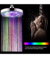 Soffione Doccia Tondo 22cm Led Rgb Colorati Bagno Miscelatore 79904 Cromoterapia