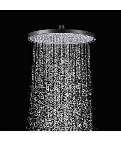 Soffione Doccia Tondo In Abs 22,5 Cm Ugelli Fori Bagno Miscelatore Filtro 87133