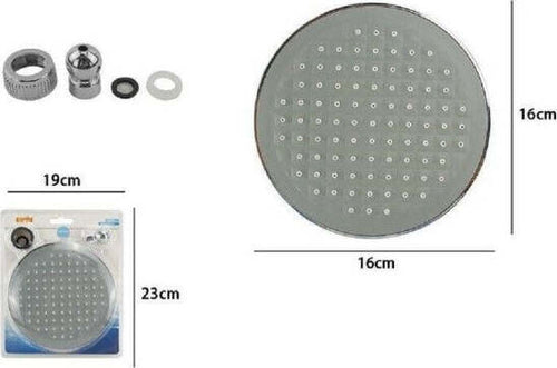 Soffione-Doccia-Ugelli-Fori-Bagno-Miscelatore-16cm-Tondo-Ad-Alta-Pressione-59159