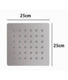 Soffione Doccia Ugelli Fori Bagno Quadrato Slim 25x25cm Effetto Pioggia Cromato 59273