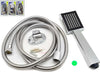 SOFFIONE DOCCIA UNIVERSALE ACCIAIO QUADRATO + TUBO FLEXI 2 MT EFFETTO PIOGGIA  Trade Shop italia - Napoli, Commerciovirtuoso.it