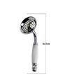 Soffione Doccia Vasca Stile Retrò Abs Cromato Lucido Attacco 1/2 Doccetta 69040