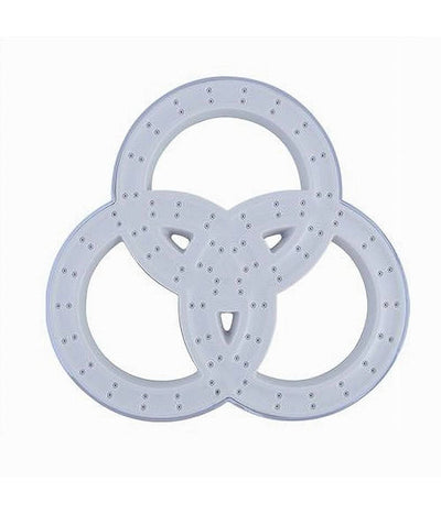 Soffione Per Doccia Bagno 3 Anelli In Abs Miscelatore Doccetta Multigetto 87514