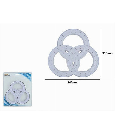 Soffione Per Doccia Bagno 3 Anelli In Abs Miscelatore Doccetta Multigetto 87514