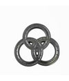 Soffione Per Doccia Bagno 3 Anelli Ugelli In Abs Doccetta Multigetto Nero 87516