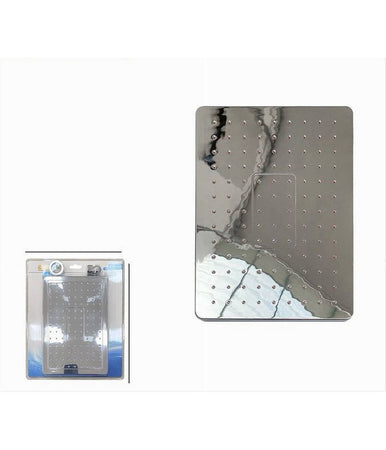 Soffione Per Doccia Bagno Ugelli Fori Effetto Pioggia Cromato Miscelatore 59229