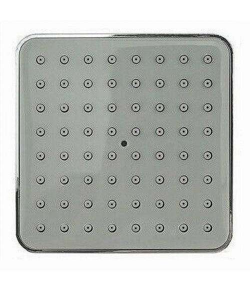 Soffione Per Doccia Quadrato 10 Cm Ugelli Fori Bagno Miscelatore Attacchi 69282