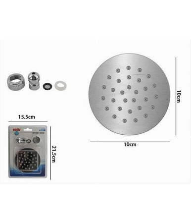 Soffione Per Doccia Ugelli Fori Bagno Miscelatore Rotondo 10cm Con Attacco 69459
