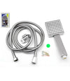 Soffione Quadrato Grande Con Tubo 2 Mt Flessibile Set Bagno Doccia Tropicale