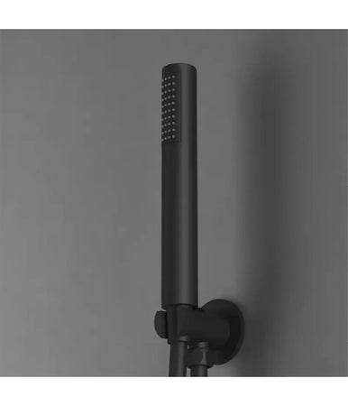 Soffione Slim Doccia Moderno Nero Bagno Doccetta A Pioggia Filtro Anticalcare 87473