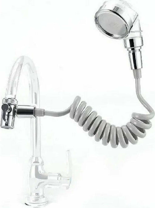 Soffione Telefono Doccia Per Rubinetto Bagno Cucina Con Spirale Elastica Q-hs1 Fai da te/Attrezzature per cucine e bagni/Impianti per la cucina/Rubinetti da cucina/Rubinetti per lavelli da cucina Trade Shop italia - Napoli, Commerciovirtuoso.it