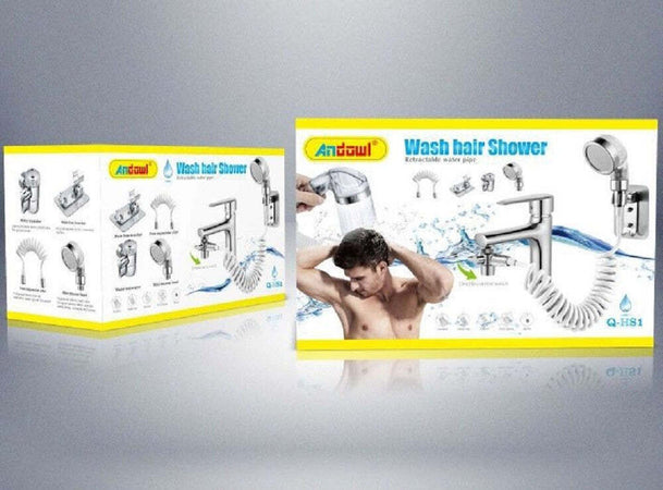 Soffione Telefono Doccia Per Rubinetto Bagno Cucina Con Spirale Elastica Q-hs1 Fai da te/Attrezzature per cucine e bagni/Impianti per la cucina/Rubinetti da cucina/Rubinetti per lavelli da cucina Trade Shop italia - Napoli, Commerciovirtuoso.it