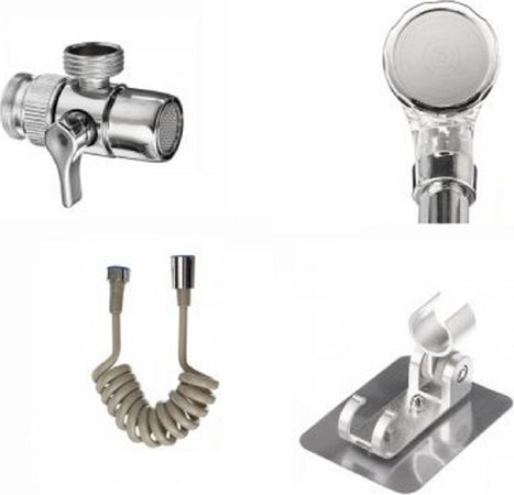 Soffione Telefono Doccia Per Rubinetto Bagno Cucina Con Spirale Elastica Q-hs1 Fai da te/Attrezzature per cucine e bagni/Impianti per la cucina/Rubinetti da cucina/Rubinetti per lavelli da cucina Trade Shop italia - Napoli, Commerciovirtuoso.it