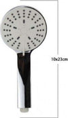 Soffione-Tondo-Doccia-10-X-23-Cm-Doccetta-Multigetto-Di-3-Tipi-Regolabile-69046