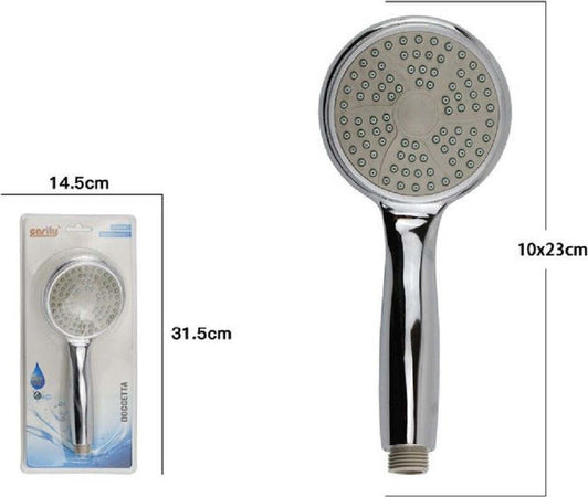 Soffione Tondo Doccia Bagno Doccino 10 X 23 Cm Doccetta Cornetta Moderna 69060 Casa, arredamento e bricolage > Accessori Bagno > Soffioni Doccia Trade Shop italia - Napoli, Commerciovirtuoso.it
