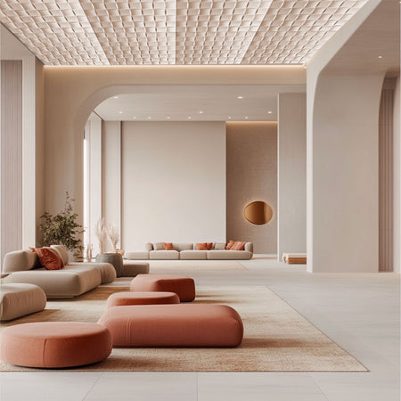 10 o 20mq (40 oppure 80 pezzi) di pannello decorativo 3D a soffitto in EPS isolante 50x50cm PLUTON