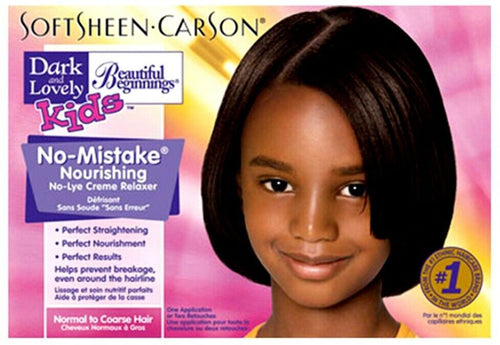 DARK & LOVELY KIT BEAUTIFUL BEGINNINGS  STIRAGGIO RILASSANTE PER I CAPELLI  DEI BAMBINI MAGGIORI DI 10 ANNI