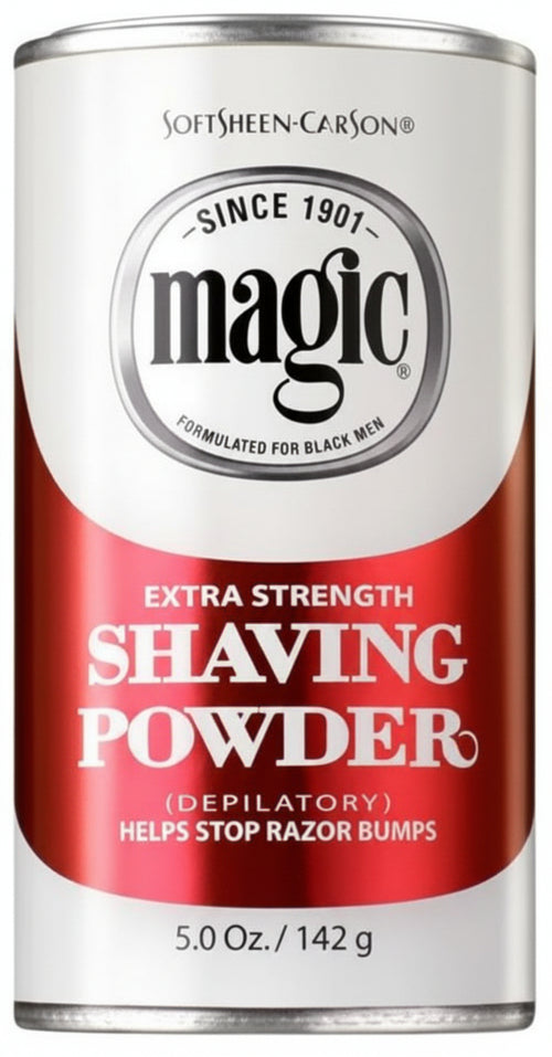 Softsheen Carson Magic Extra Strenght Shaving Powder 142 G Depilatory Polvere Da Barba Extra Forte Uomo per Tutti I Tipi Di Barba