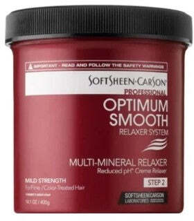SOFTSHEEN-CARSON PROFESSIONAL OPTIMUM SMOOTH RELAXER SYSTEM MULTI-MINERAL CREAM RELAXER MILD 400G STIRAGGIO PER CAPELLI