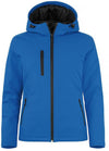 Softshell Royal Azzurro Giubbino Donna Imbottito da Lavoro con Cappuccio Tempo Libero Impermeabile Traspirante