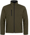 Softshell Verde Militare Giubbino Imbottito da Lavoro Tempo Libero Impermeabile Traspirante