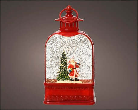 Soggetto-natalizio-Kaemingk-488747-Lanterna-con-Acqua-e-Led-Rosso