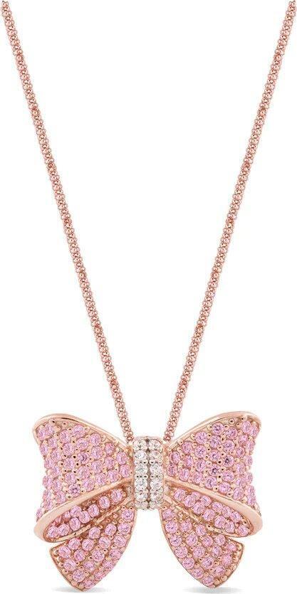 Sogni---Collana-fiocco-zirconi-rosa-Sogni-Gioielli