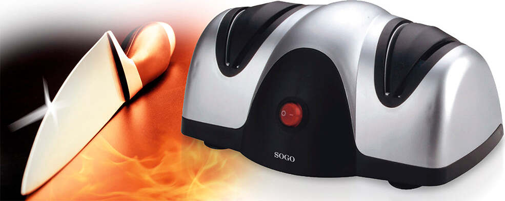 SOGO Affilatore per coltelli elettrico 40W ACU-SS-13500 Salute e cura della persona/Rasatura epilazione e rimozione peli/Rasoi elettrici/Rasoi maschili/Rasoi a testine rotanti SellUp - Bassano del Grappa, Commerciovirtuoso.it