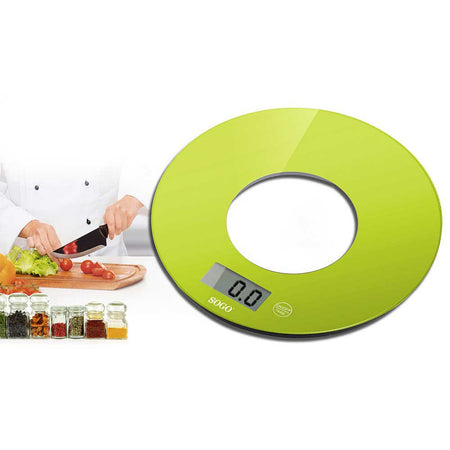 SOGO Bilancia elettronica  in vetro colorato verde