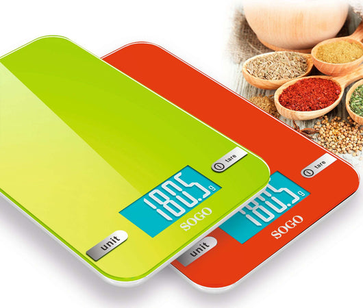 SOGO BILANCIA da cucina elettronica vetro temperato verde Casa e cucina/Elettrodomestici per la cucina/Bilance SellUp - Bassano del Grappa, Commerciovirtuoso.it