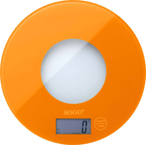 SOGO Bilancia elettronica in vetro colorato arancione da cucina Casa e cucina/Elettrodomestici per la cucina/Bilance SellUp - Bassano del Grappa, Commerciovirtuoso.it