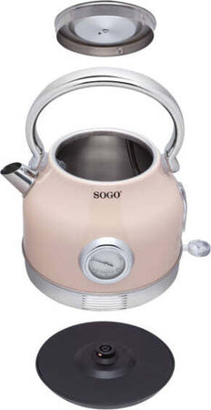 Sogo Bollitore 2200 W / 1.8 L / Autospegnimento Retrò Beige Casa e cucina/Elettrodomestici per la cucina/Bollitori e erogatori d'acqua calda/Bollitori SellUp - Bassano del Grappa, Commerciovirtuoso.it