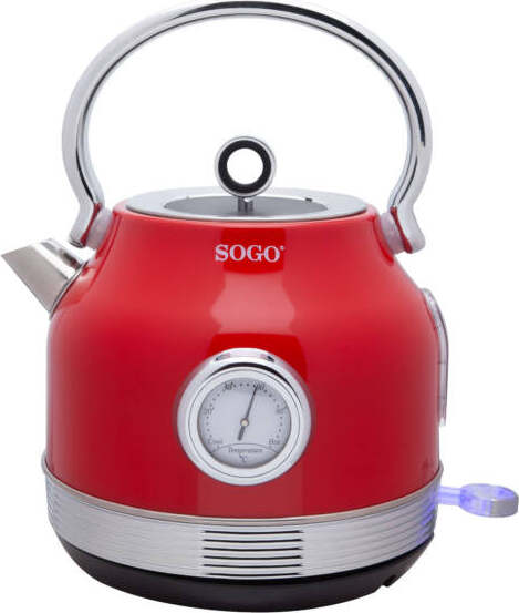Sogo Bollitore 2200 W / 1.8 L / Autospegnimento Retrò Rosso Casa e cucina/Elettrodomestici per la cucina/Bollitori e erogatori d'acqua calda/Bollitori SellUp - Bassano del Grappa, Commerciovirtuoso.it