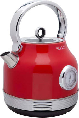 Sogo Bollitore 2200 W / 1.8 L / Autospegnimento Retrò Rosso Casa e cucina/Elettrodomestici per la cucina/Bollitori e erogatori d'acqua calda/Bollitori SellUp - Bassano del Grappa, Commerciovirtuoso.it