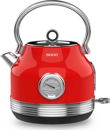 Sogo Bollitore 2200 W / 1.8 L / Autospegnimento Retrò Rosso Casa e cucina/Elettrodomestici per la cucina/Bollitori e erogatori d'acqua calda/Bollitori SellUp - Bassano del Grappa, Commerciovirtuoso.it