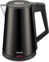Sogo Bollitore a Tre Strati Acciaio Inox Nero / 1830 W / 1.7 L / Autospegnimento Casa e cucina/Elettrodomestici per la cucina/Bollitori e erogatori d'acqua calda/Bollitori SellUp - Bassano del Grappa, Commerciovirtuoso.it
