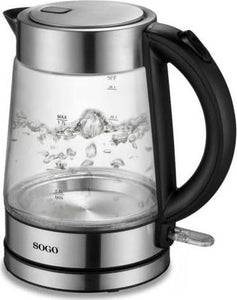 Sogo Bollitore Di Vetro 2200 W / 1.7 L / Autospegnimento / Casa e cucina/Elettrodomestici per la cucina/Bollitori e erogatori d'acqua calda/Bollitori SellUp - Bassano del Grappa, Commerciovirtuoso.it