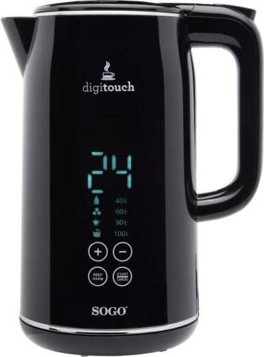 Sogo Bollitore Elettrico Con Display Digitale E Comandi Touch 2200 W / 1.7 L / Mantiene Il Calore / Inox Casa e cucina/Elettrodomestici per la cucina/Bollitori e erogatori d'acqua calda/Bollitori SellUp - Bassano del Grappa, Commerciovirtuoso.it