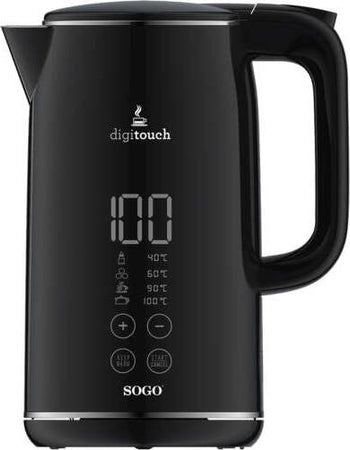 Sogo Bollitore Elettrico Con Display Digitale E Comandi Touch 2200 W / 1.7 L / Mantiene Il Calore / Inox Casa e cucina/Elettrodomestici per la cucina/Bollitori e erogatori d'acqua calda/Bollitori SellUp - Bassano del Grappa, Commerciovirtuoso.it