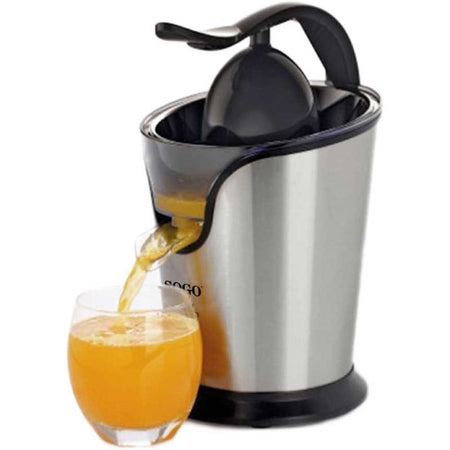 SOGO Estrattore di succo con manico a pressione  spremiagrumi 100W / 2coni / acciaio inox