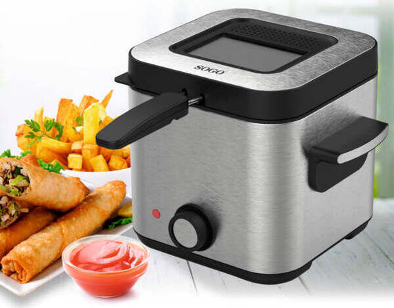 SOGO Friggitrice elettrica da 1,5 L acciaio inox 900W fino 190° Casa e cucina/Elettrodomestici per la cucina/Friggitrici SellUp - Bassano del Grappa, Commerciovirtuoso.it