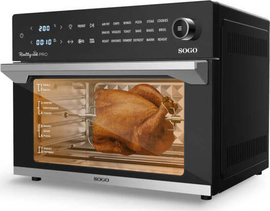 Sogo Friggitrice + Forno + Disidratatore + Grill 30l / 1800w / Timer 12h / Touch Control + Ricettario Casa e cucina/Elettrodomestici per la cucina/Friggitrici SellUp - Bassano del Grappa, Commerciovirtuoso.it