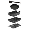SOGO Griglia con friggitrice ad aria multifunzione 4L/ grill + friggitrice / 1700W / touch control / timer 120min