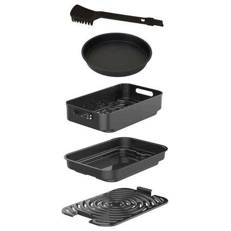 SOGO Griglia con friggitrice ad aria multifunzione 4L/ grill + friggitrice / 1700W / touch control / timer 120min
